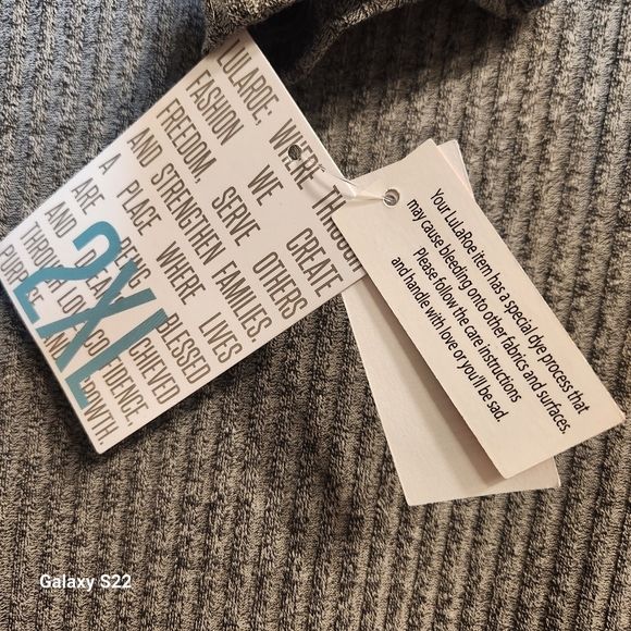 LulaRoe Debbie Sheath Gray Long Sleeve Knit Dress NWT 2XL - Picture 8 of 10